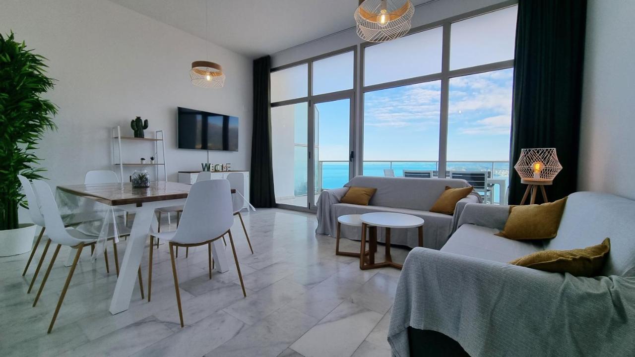 Skyline 41 Gran Lujo, Terraza Grande Y Vistas Al Mar - Planta 41 Apartman Benidorm Kültér fotó