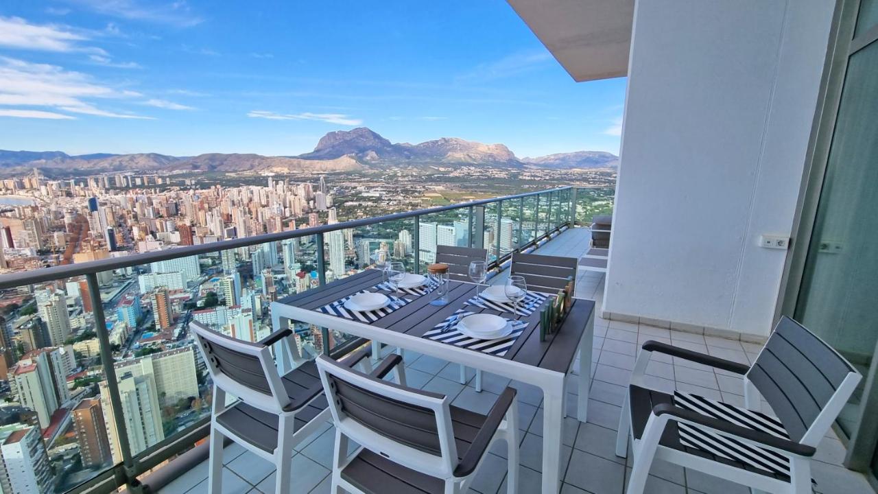 Skyline 41 Gran Lujo, Terraza Grande Y Vistas Al Mar - Planta 41 Apartman Benidorm Kültér fotó