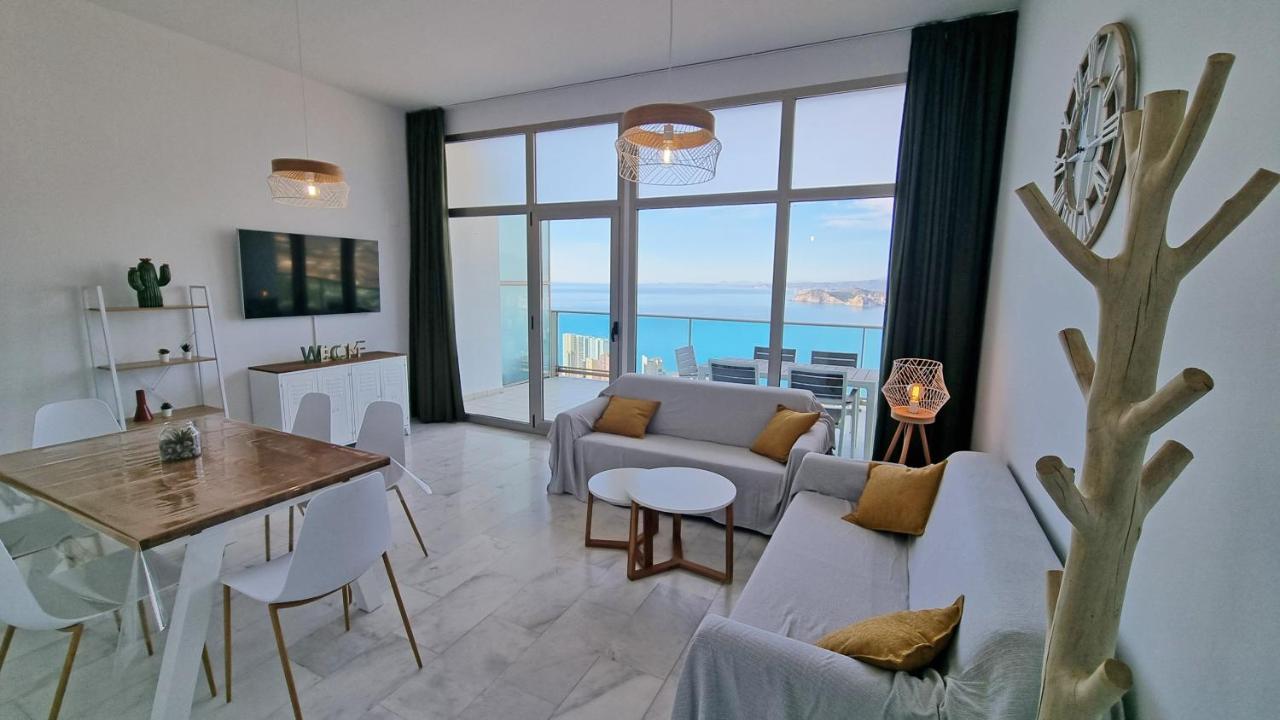Skyline 41 Gran Lujo, Terraza Grande Y Vistas Al Mar - Planta 41 Apartman Benidorm Kültér fotó