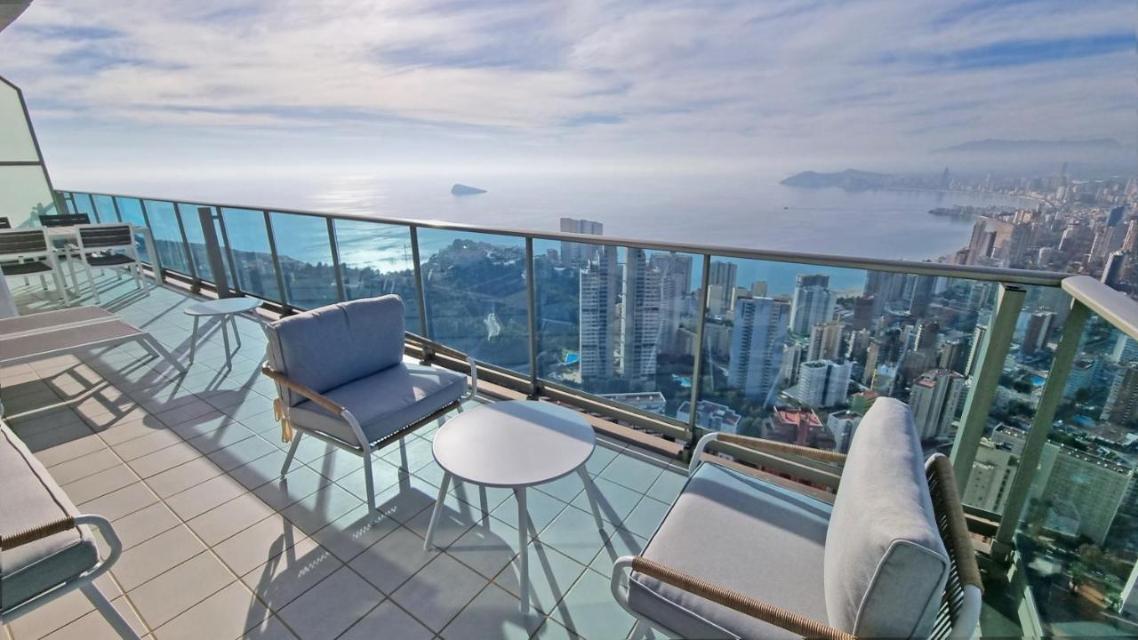 Skyline 41 Gran Lujo, Terraza Grande Y Vistas Al Mar - Planta 41 Apartman Benidorm Kültér fotó